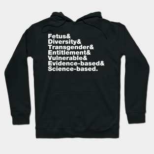 CDC Banned Words Helvetica Hoodie